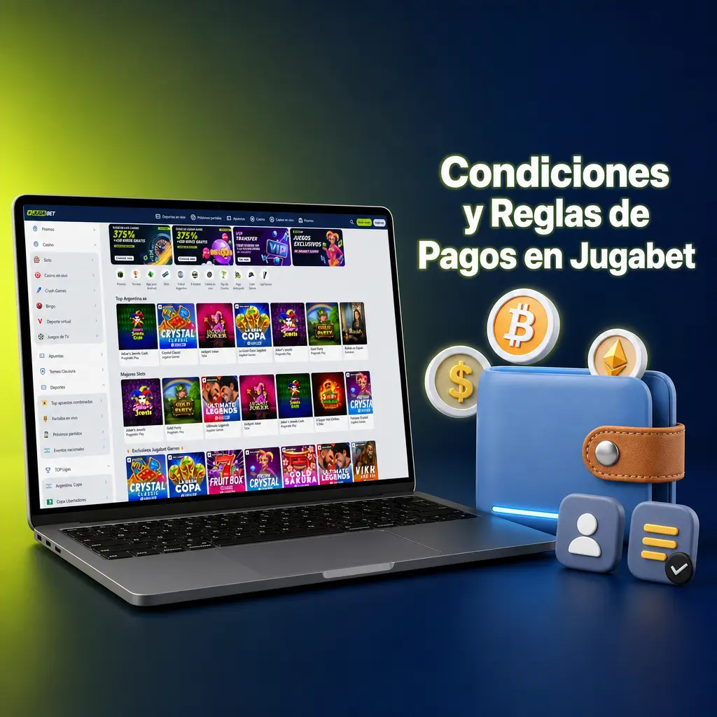 Condiciones y reglas de pagos en Jugabet