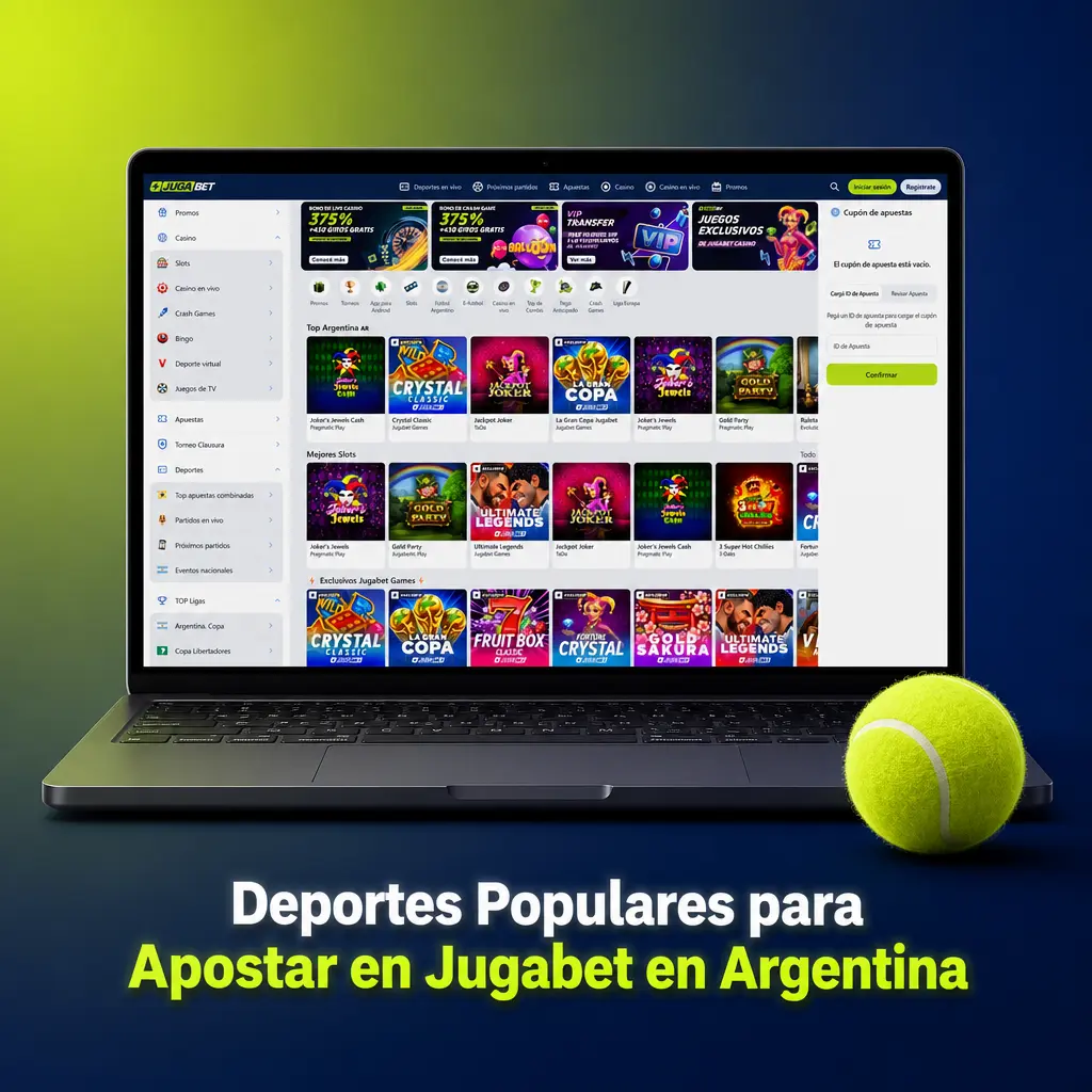 Deportes populares para apostar en Jugabet Argentina
