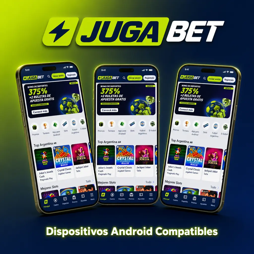 Dispositivos Android compatibles con Jugabet