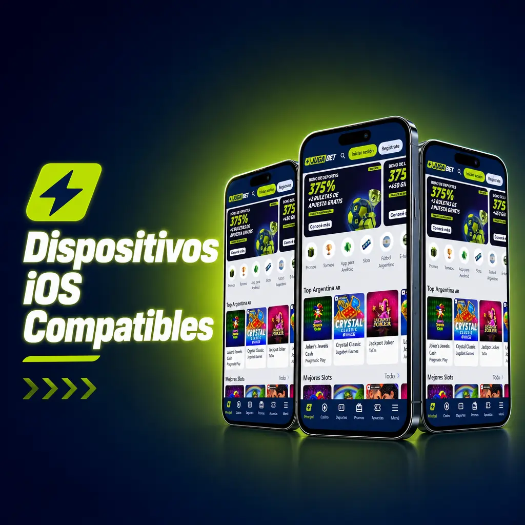 Dispositivos iOS compatibles con la app de Jugabet