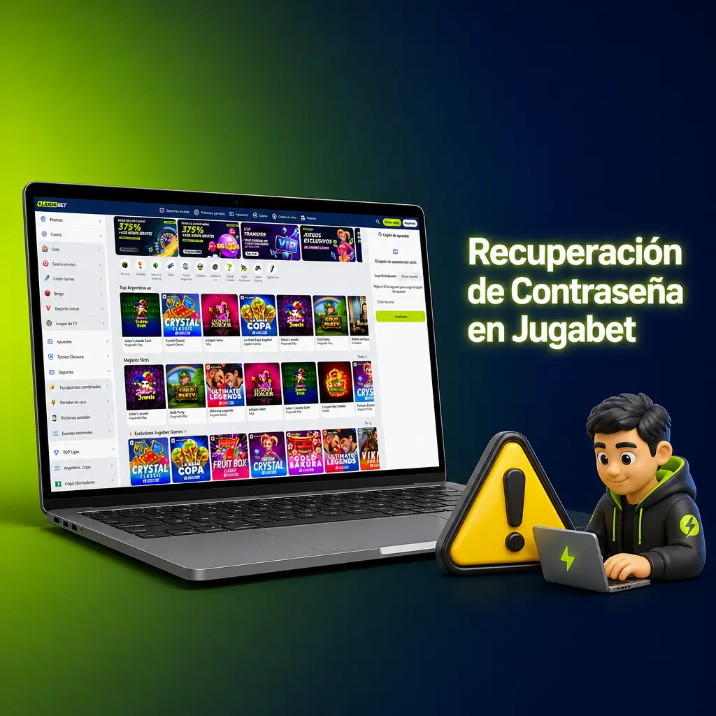 Recuperación de contraseña en Jugabet
